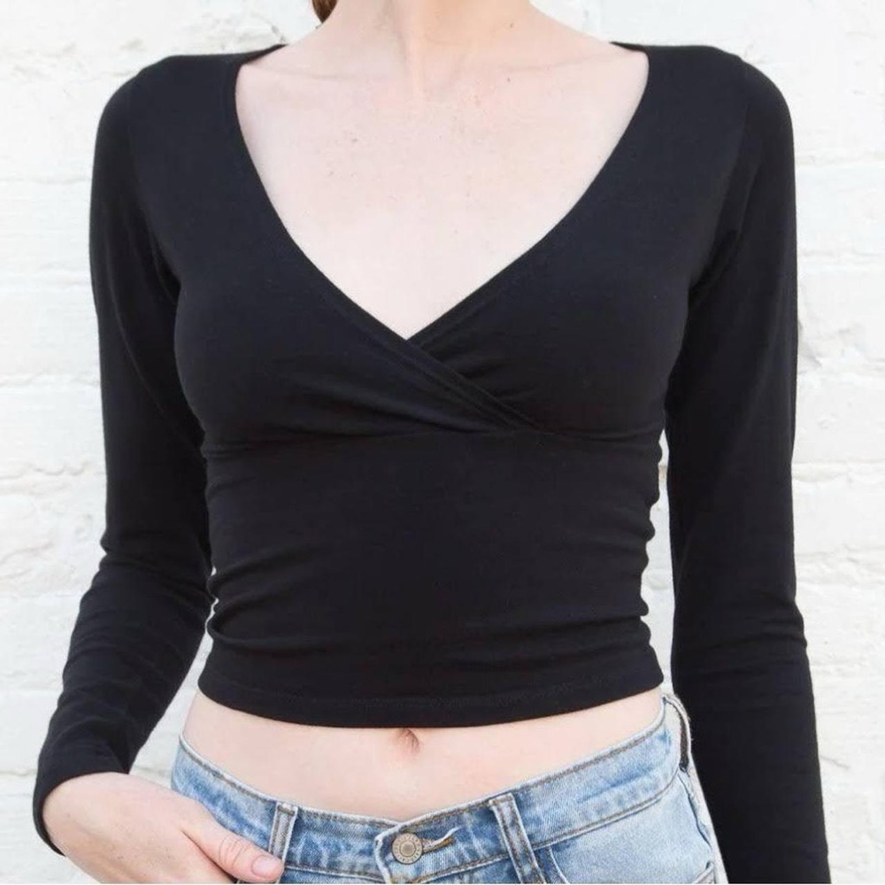 Brandy long sleeve crop top
